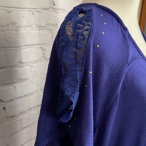 NWT, Jennifer Lopez Split Sleeve Top, 0X, CUTE! - Picture 3 of 7